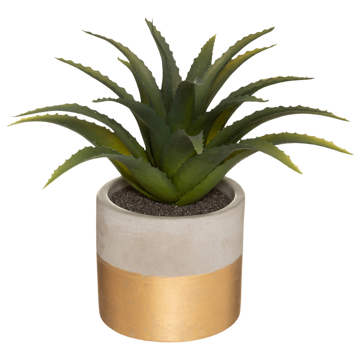 PLANTE ARTIFICIELLE POT CIMENT H 28 CM