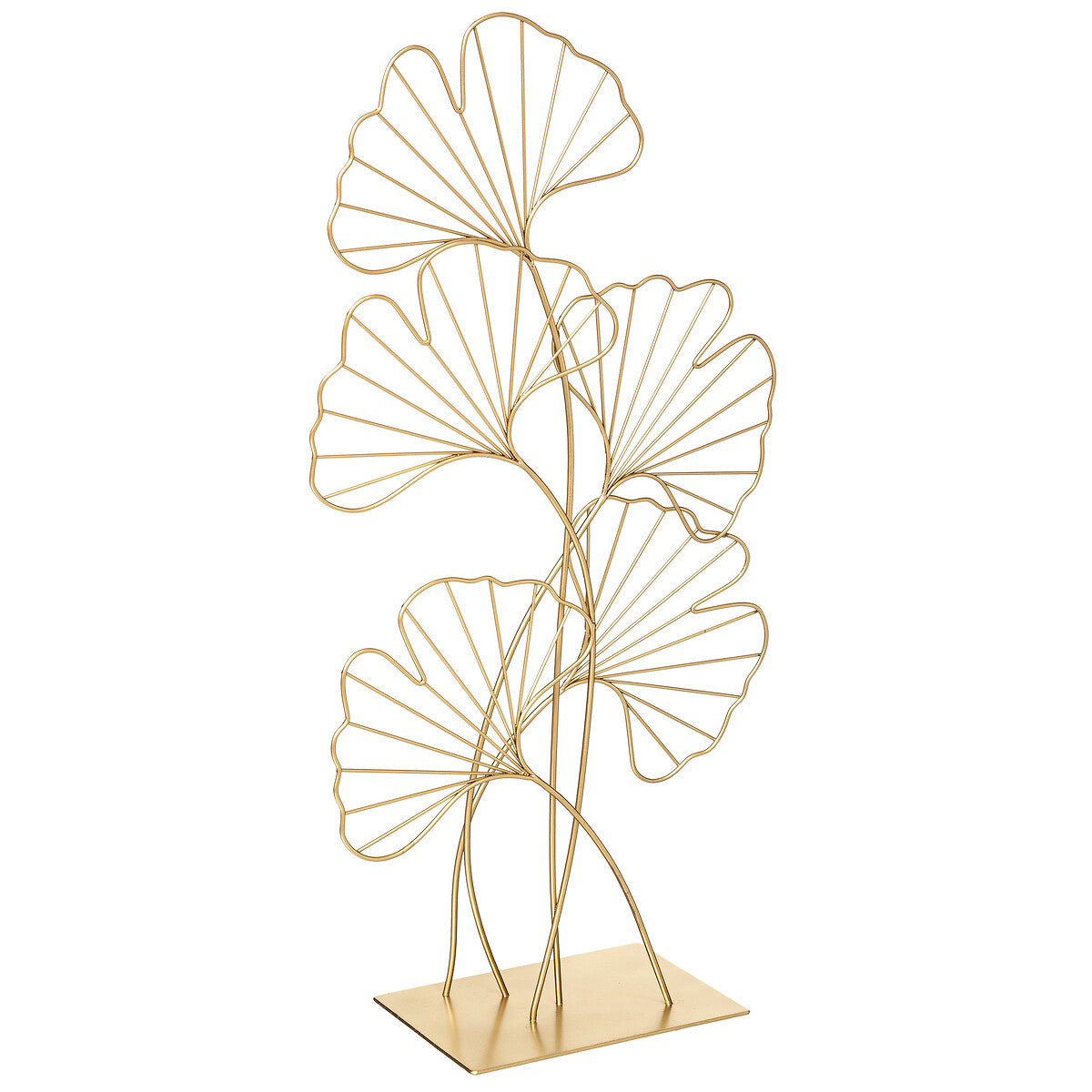 FEUILLE DECO MET GINKO DORE 33X57 CM