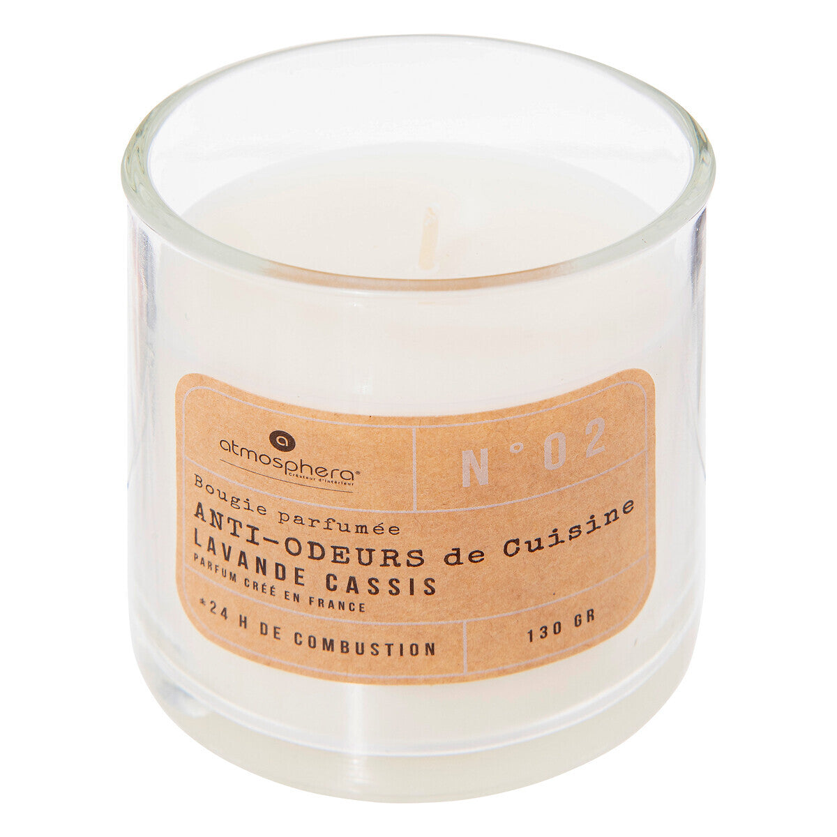 BOUGIE PARFUMEE ANTI ODEUR LAVANDE CASSIS