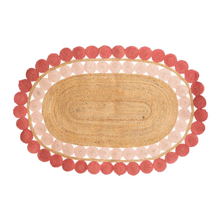TAPIS POUR ENFANT VLOERKLEED SUMMER JUTE OVAAL 100X150CM