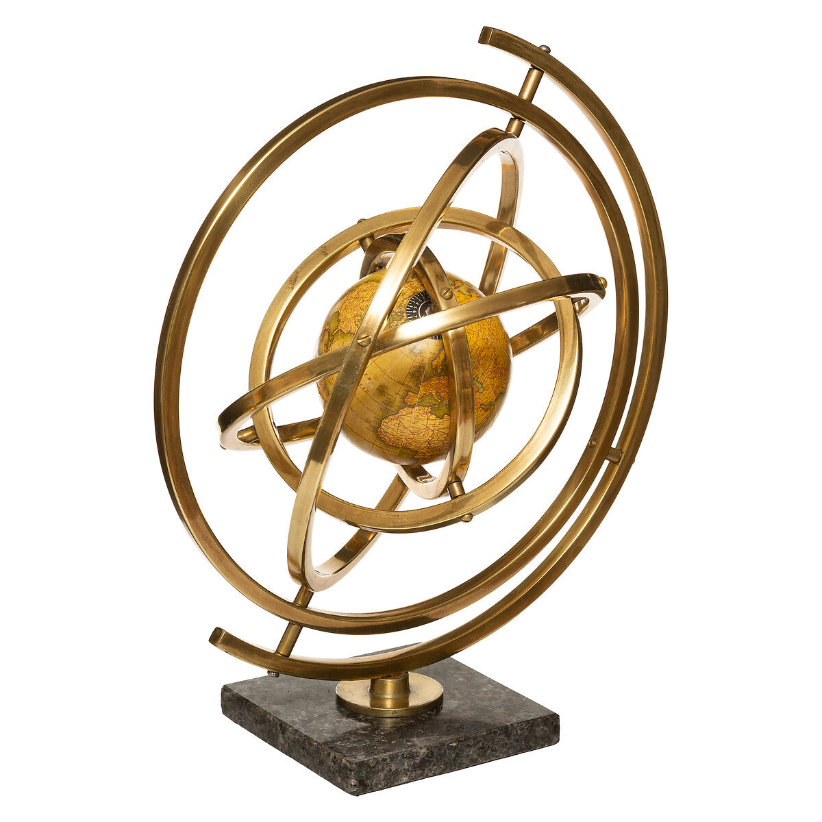 GLOBE DECO SANDY METAL DORE H 37 CM