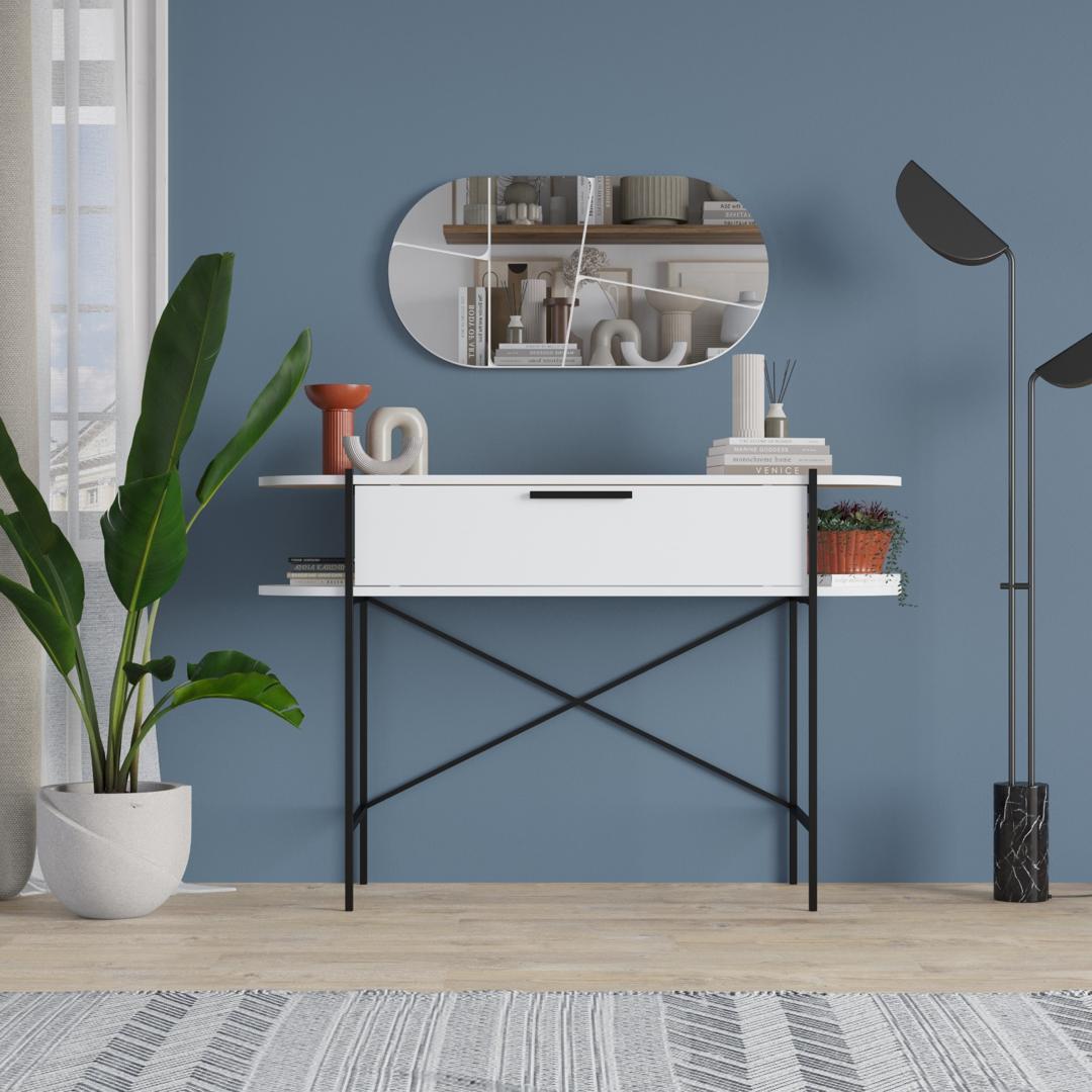 OTIS CONSOLE AVEC ET SANS MIROIR L130 CM