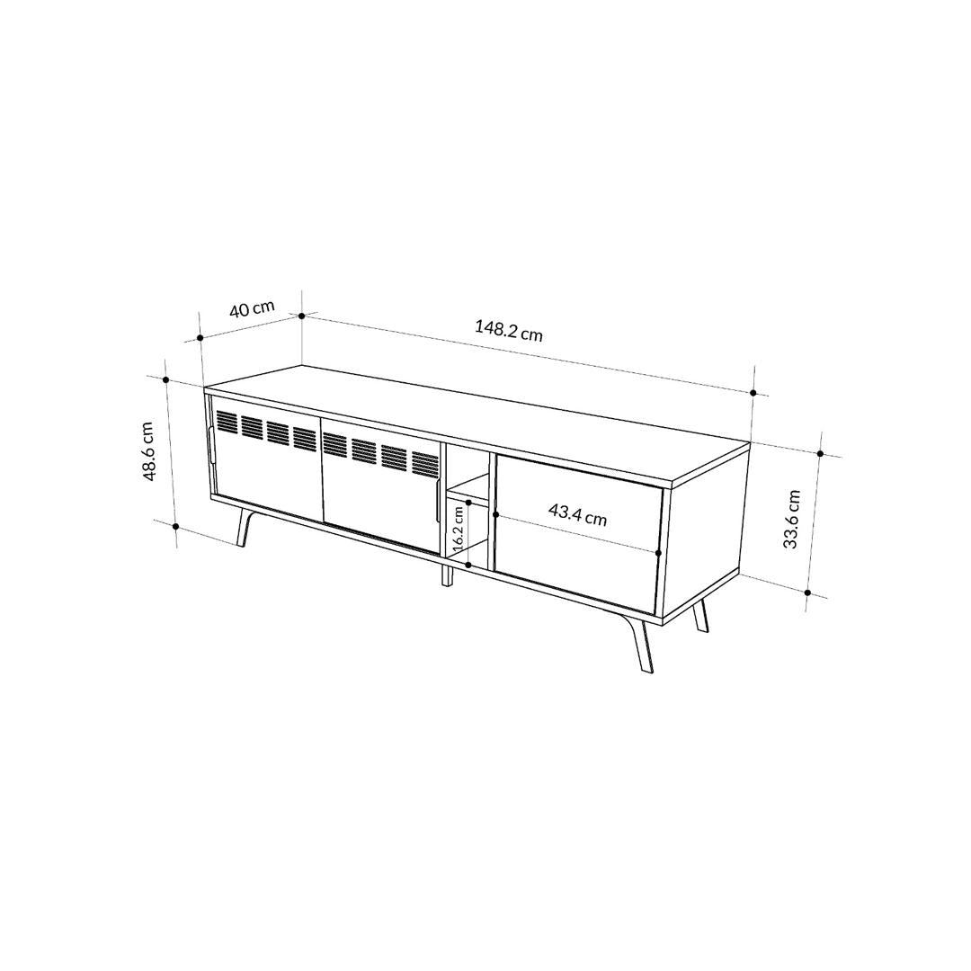 LULIA TV STAND SAPPHIRE OAK