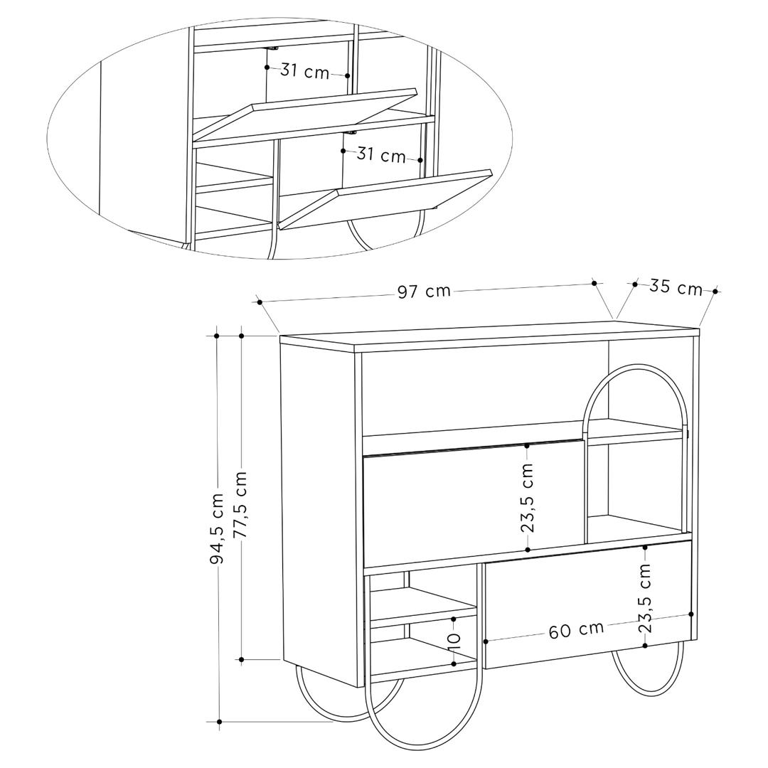 NORFOLK SHOE CABINET
