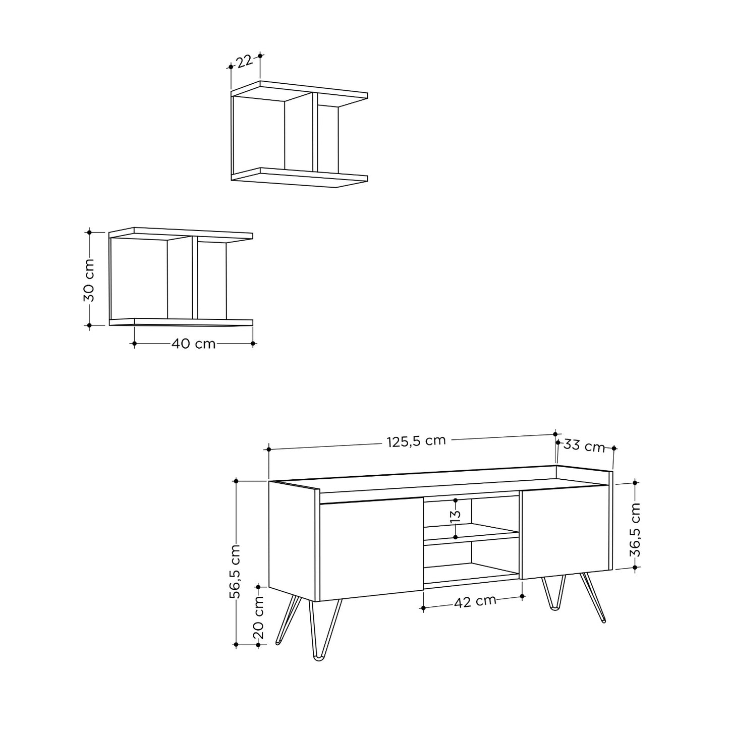 KLAPPE TV STAND