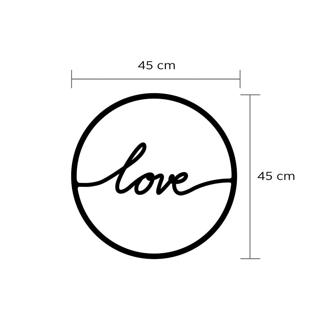 METAL WALL ART NO.17 TO LOVE