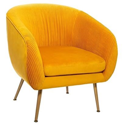 FAUTEUIL SOLARO GRIS VELOUR PLISSE
