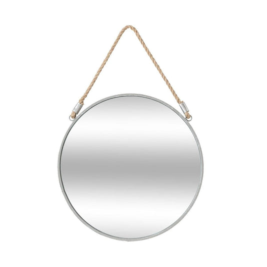MIROIR EDEN METAL GRIS 38CM
