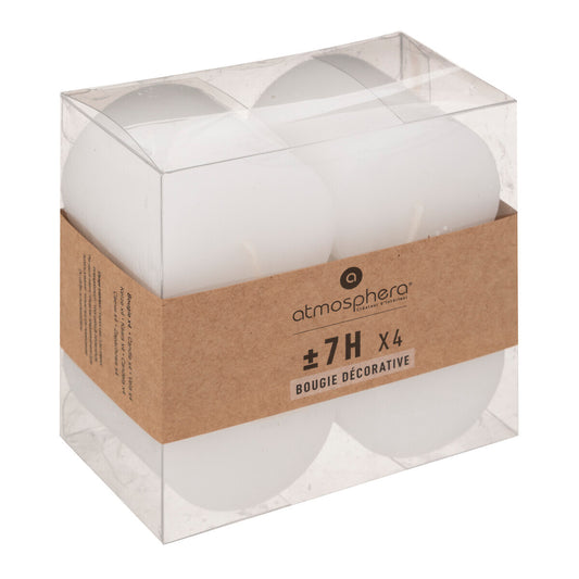 LOT DE 4 BOUGIES RUSTIQUE