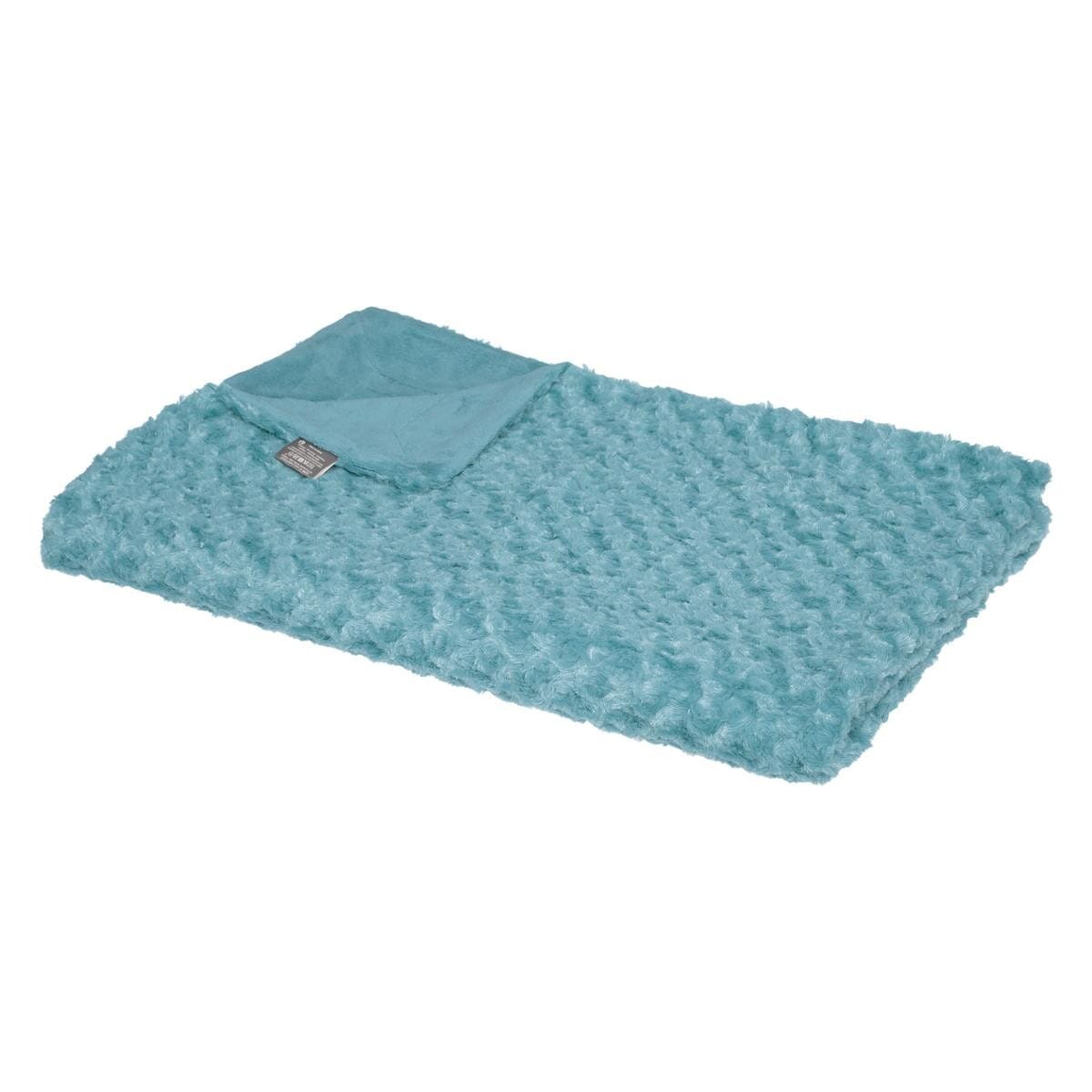 PLAID BOUCLETTE FAUSSE FOURRURE 120X160CM