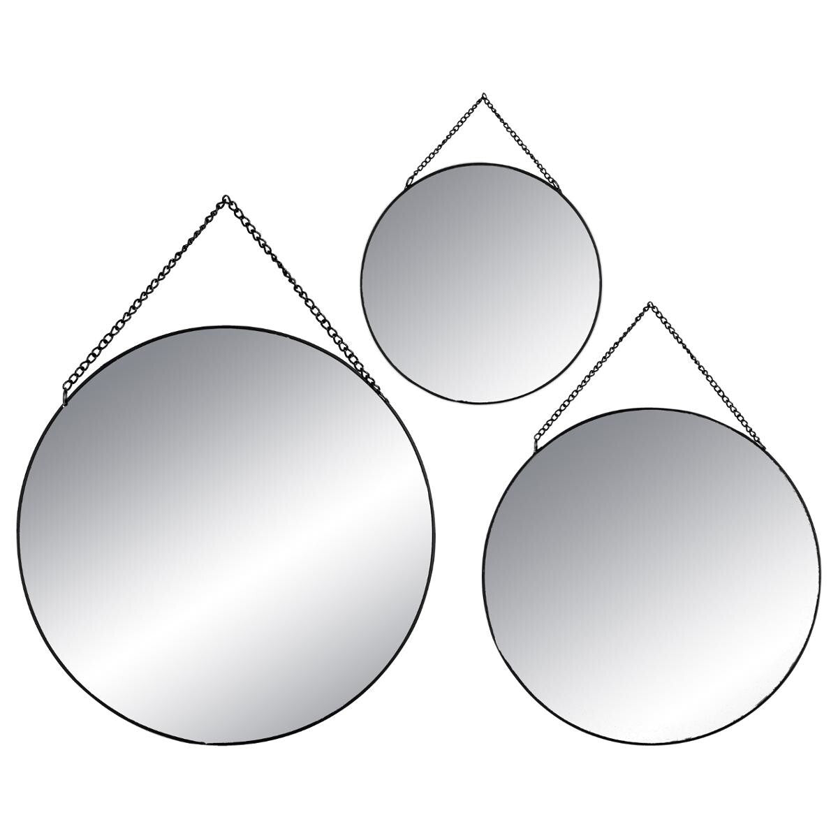 SET DE 3 MIROIRS ROND