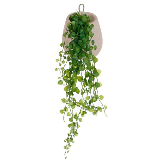 PLANTE SUSPENDU ARTIFICIEL POT CIMENT H 62CM