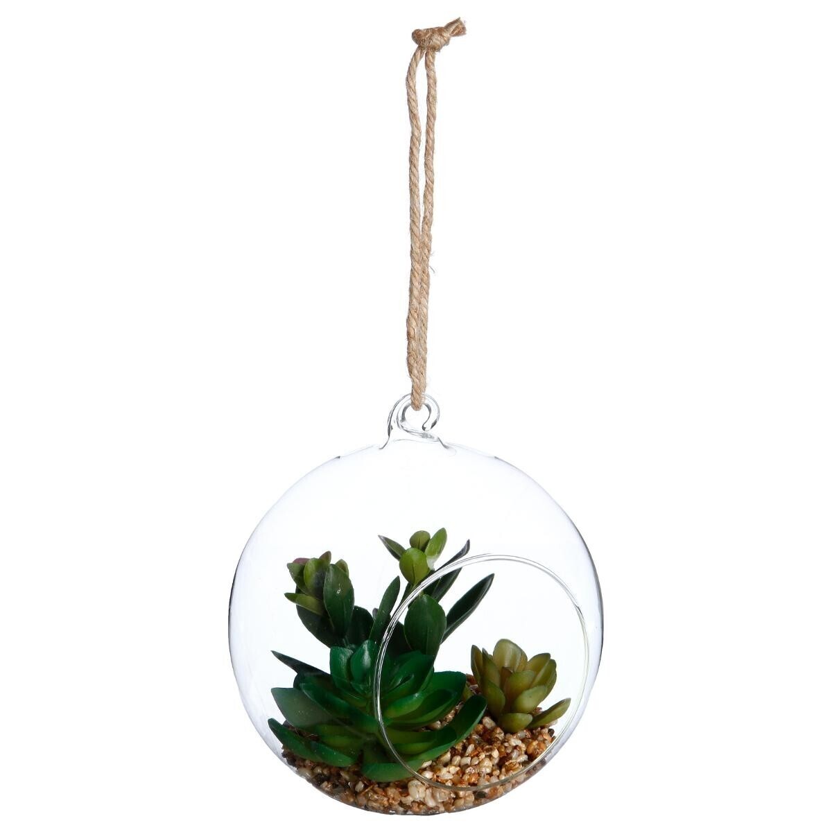 PLANTE ARTIFICIELLE EN BOULE H  17CM