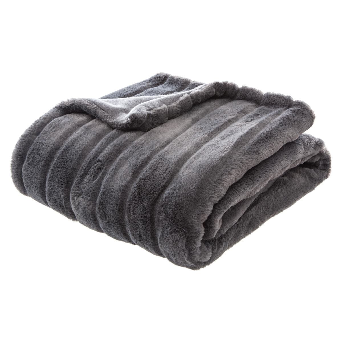 PLAID MANOIR FAUSSE FOURRURE 120X160CM