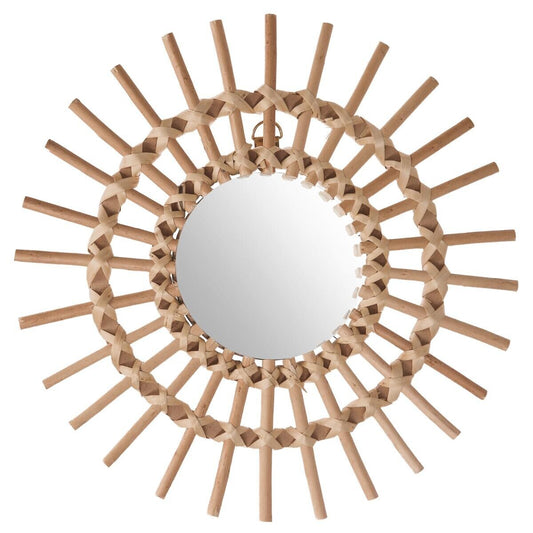 MIROIR JANE SOLEIL ROTIN 30CM