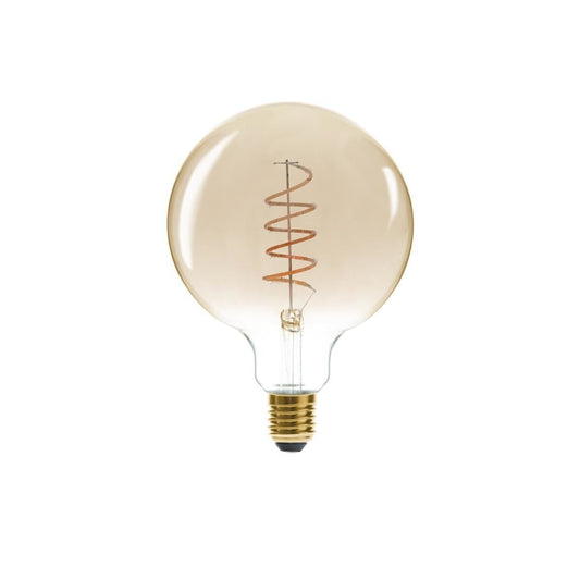AMPOULE LED GLOBE AMBRE TORSADE