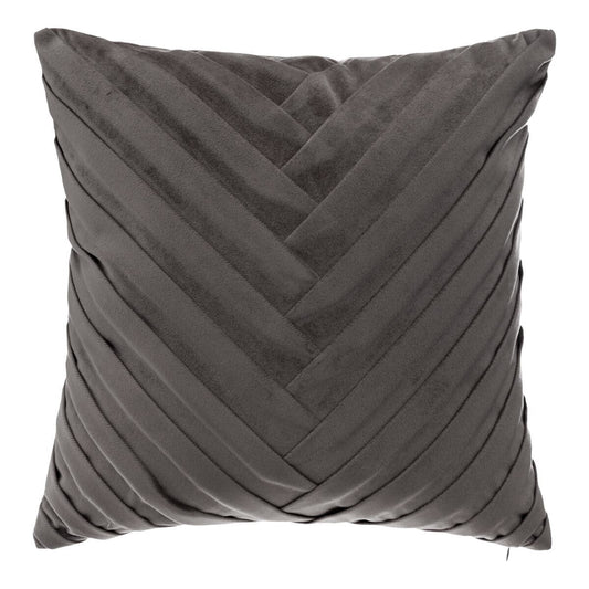 COUSSIN TRESSE VELOUR GRIS 40X40 CM