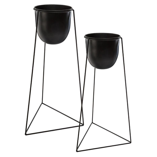 SET DE 2 POT NOIR