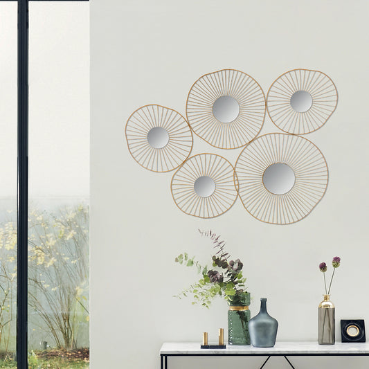 DECO MURALE 5 MIROIRS OLI 78X58CM