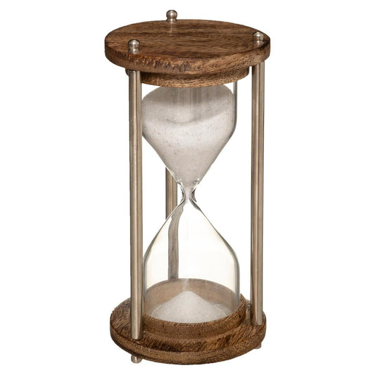 SABLIER METAL ET VERRE H 15CM