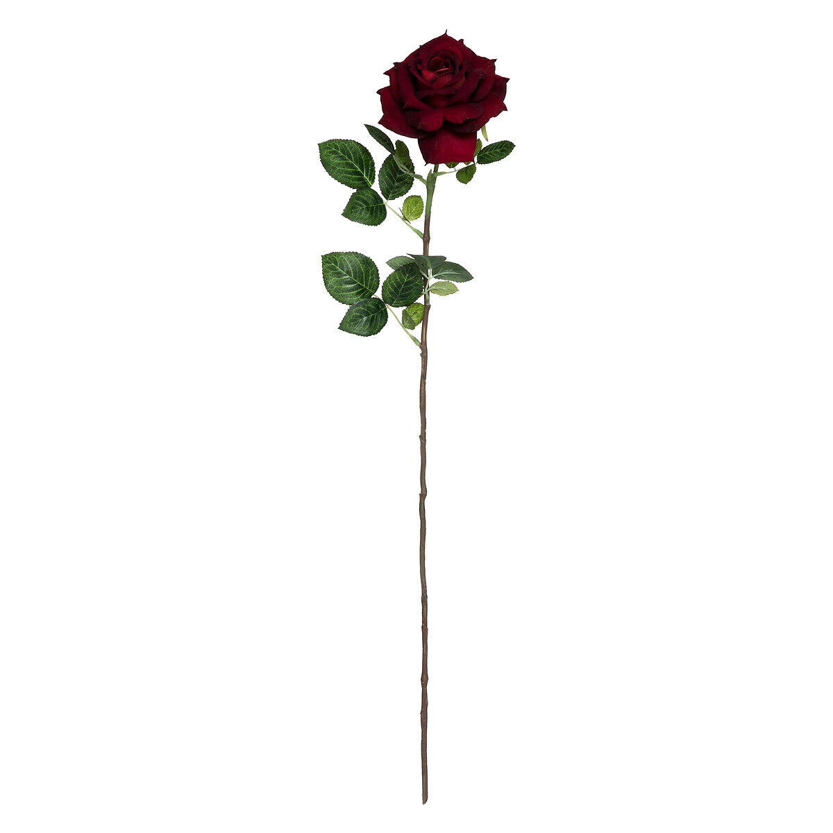 TIGE DE ROSE ARTIFICIELLE H 83 CM