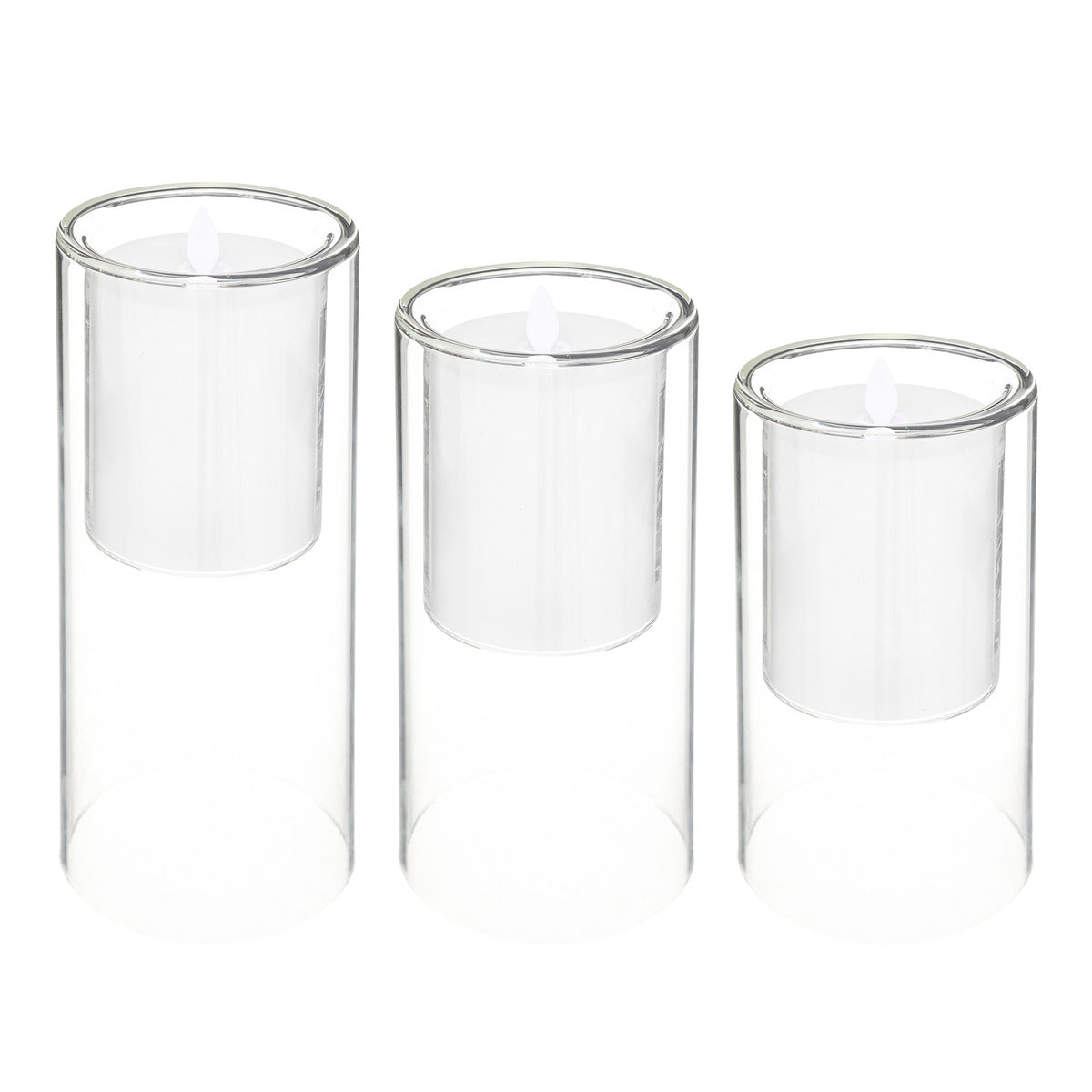 COFFRET DE 3 BOUGIES LED