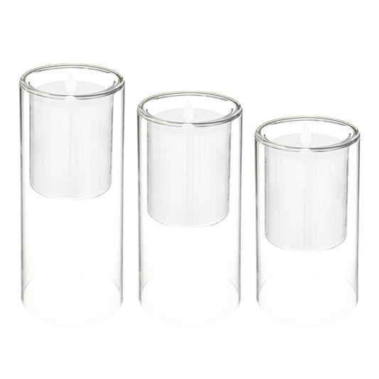 COFFRET DE 3 BOUGIES LED