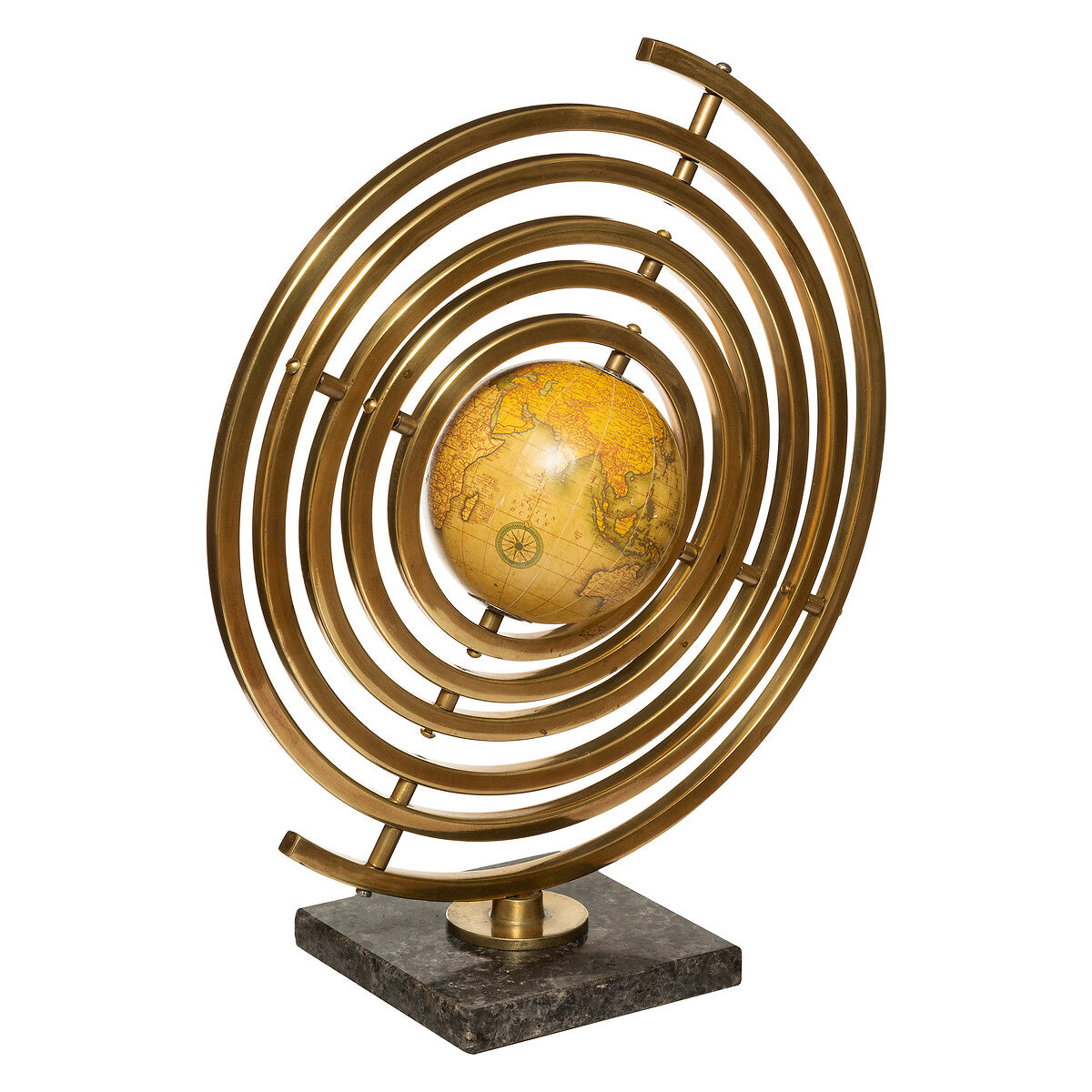GLOBE DECO SANDY METAL DORE H 37 CM