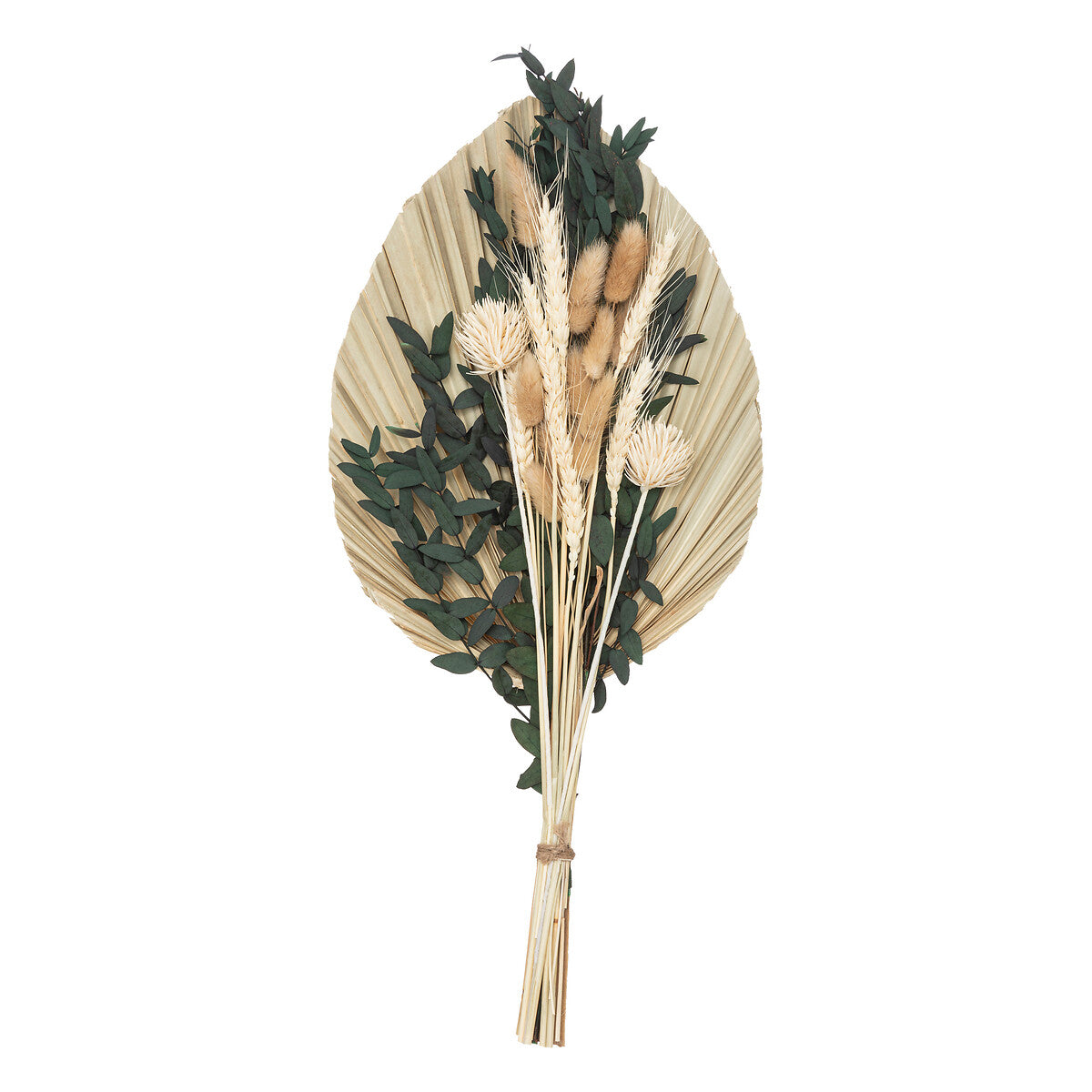 BOUQUET FLEURS SECHEES PALM H 52 CM