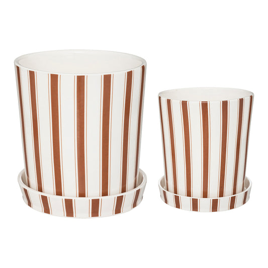 SET DE 2 POTS RIVI CERAMIQUE D 18/22 CM