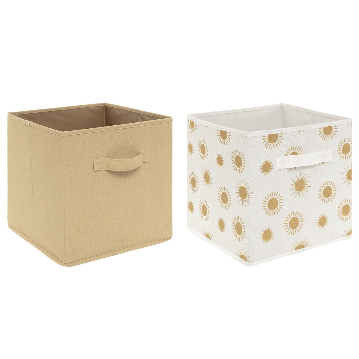 2 BAC RANGEMENTS ENFANT SOLEIL 29X29 CM