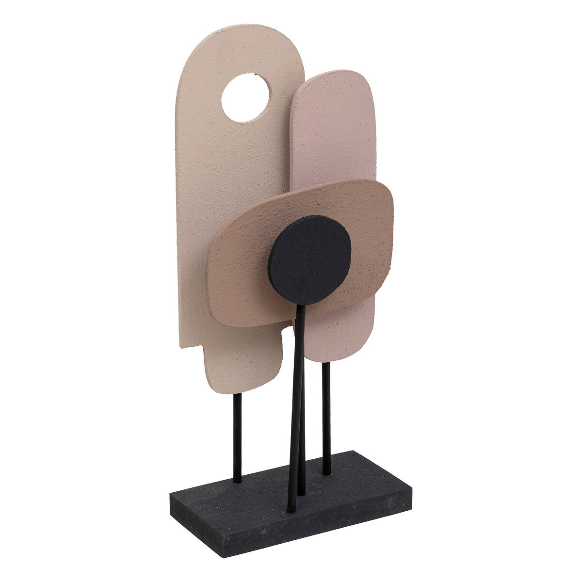 DECO A POSER  BOIS ROSE H 35.5 CM