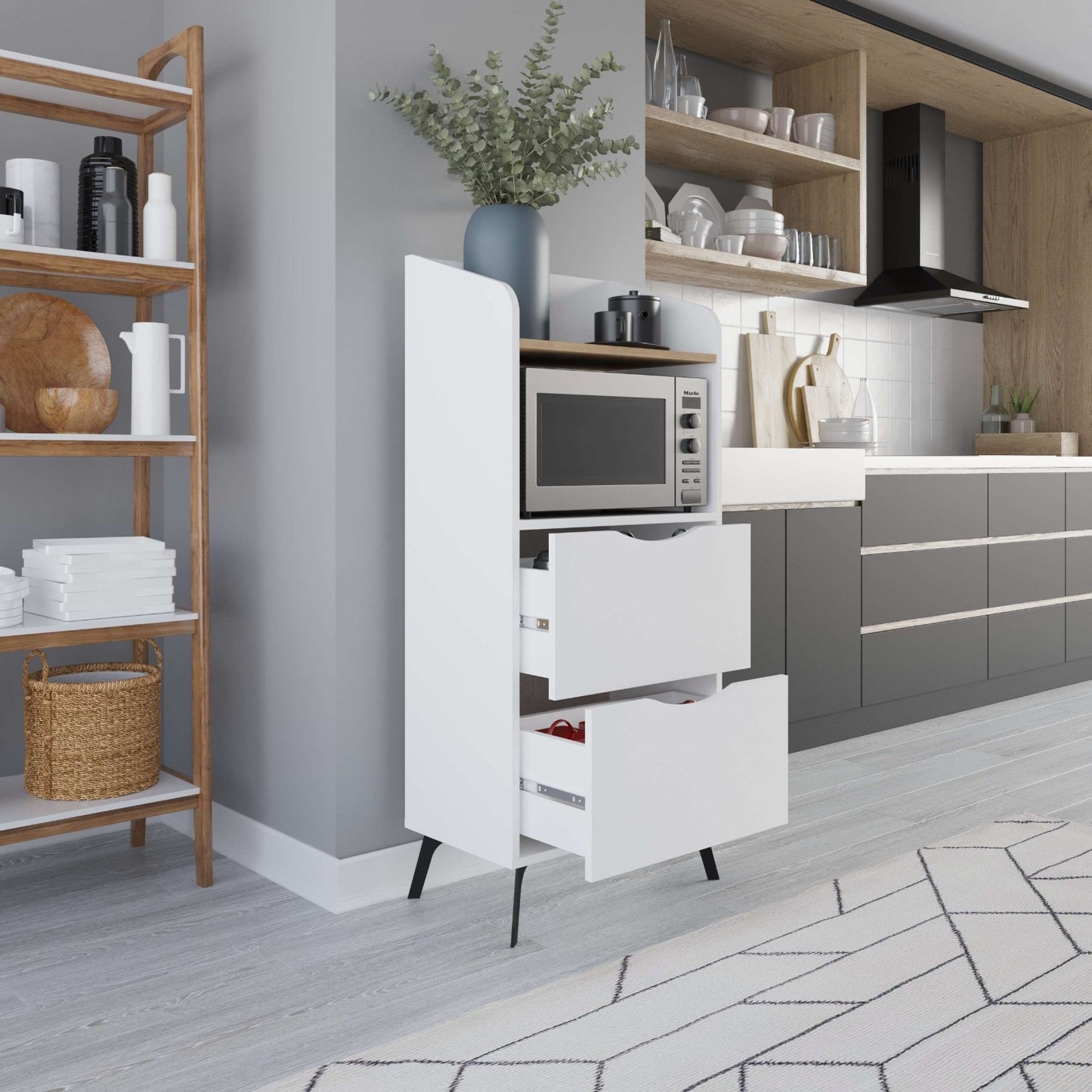 GORKI CABINET WHITE SAPPHIRE OAK