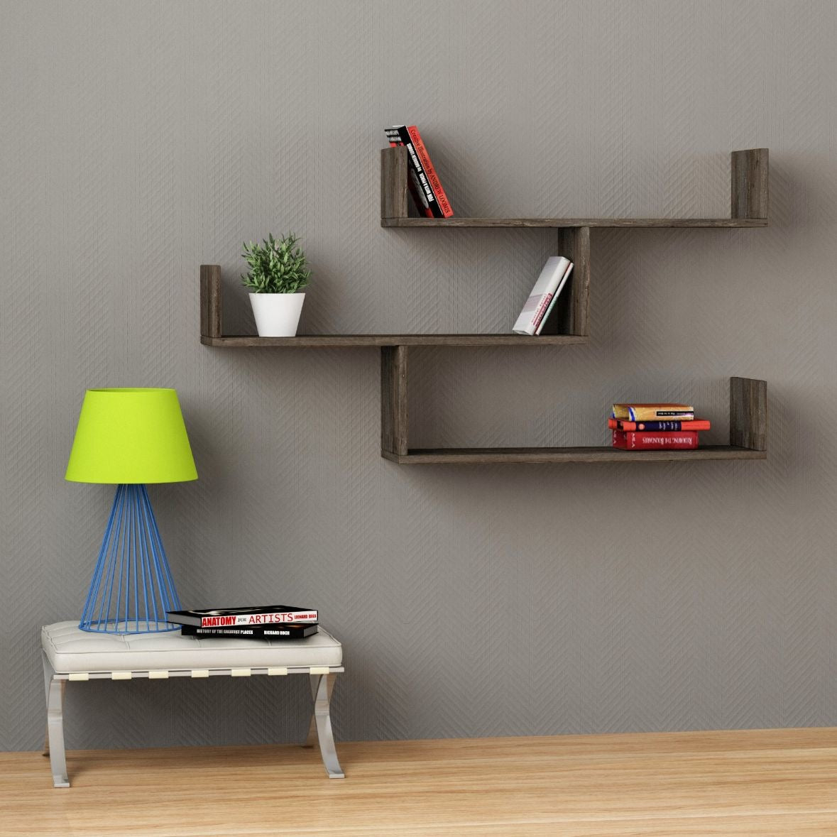 TIBET BOOKCASE DARK COFFEE