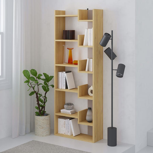 OPPA BOOKCASE SAPPHIRE OAK LIGHT MOCHA