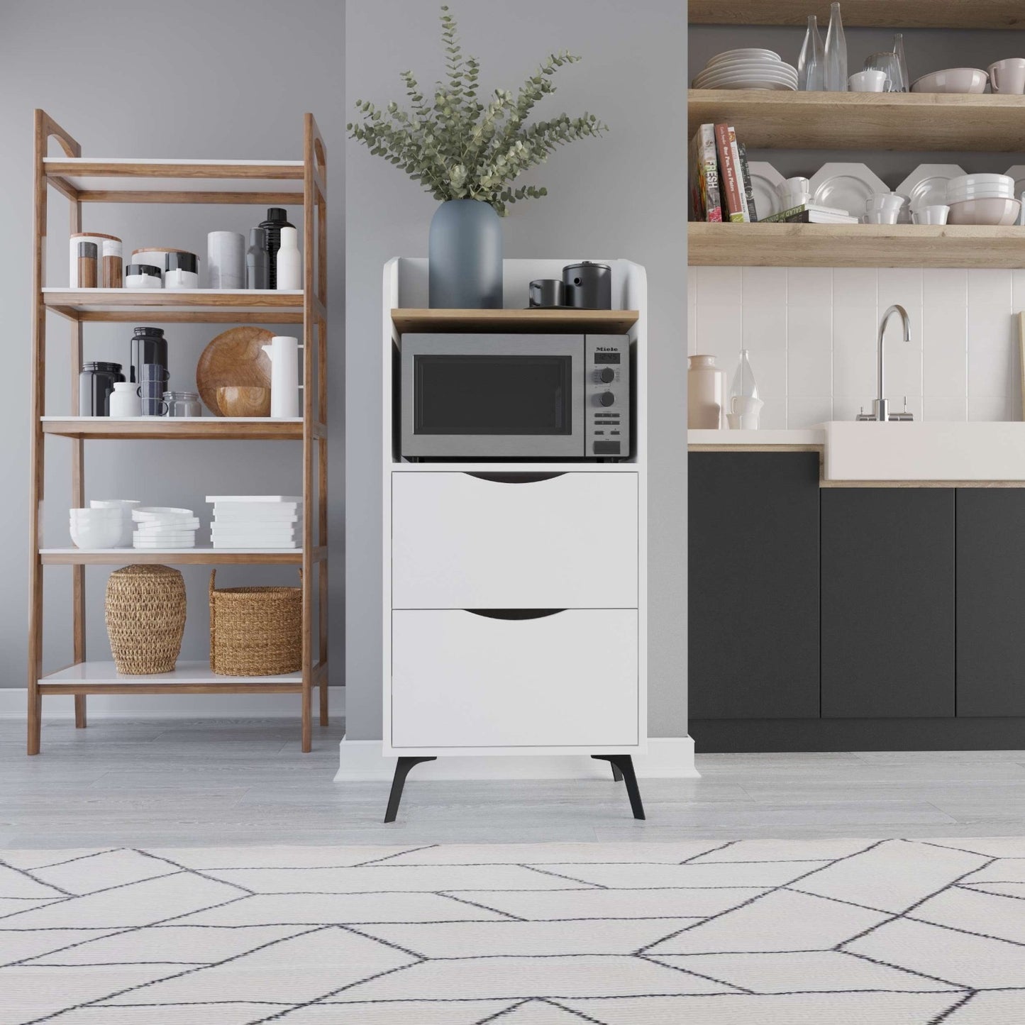 GORKI CABINET WHITE SAPPHIRE OAK