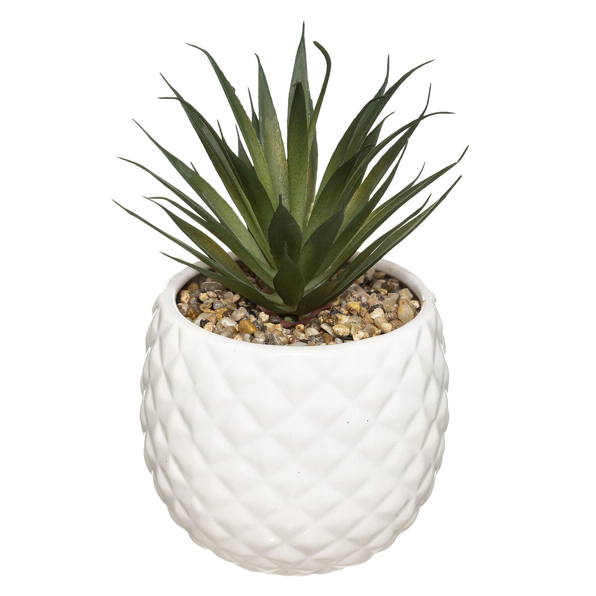 PLANTE ARTIFICIELLE ANANAS H 21 CM