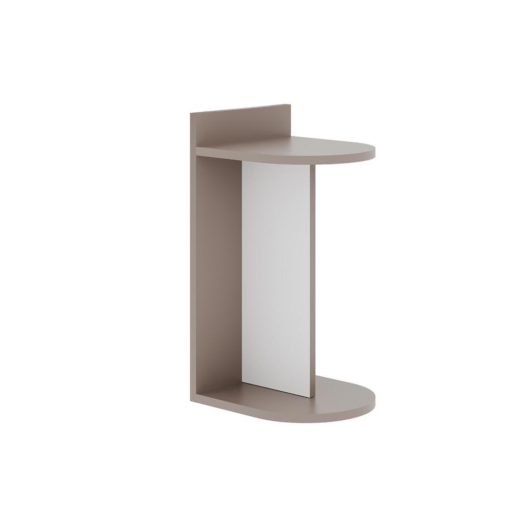DOM COFFEE TABLE WHITE LIGHT MOCHA
