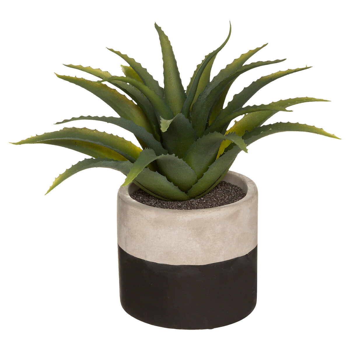 PLANTE ARTIFICIELLE POT CIMENT H 28 CM