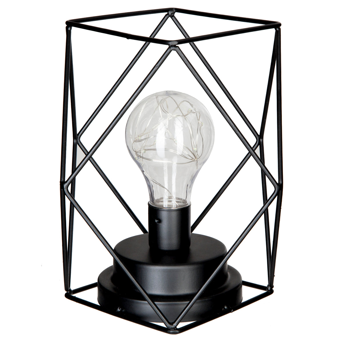 LAMPE SANS FIL MICRO LED METAL H 18 CM