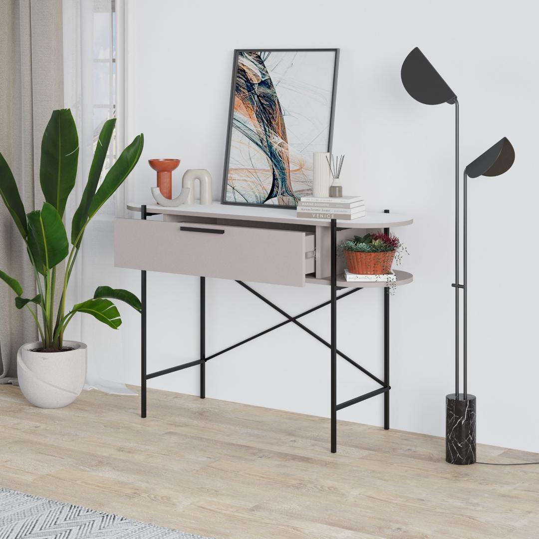OTIS CONSOLE AVEC ET SANS MIROIR  L130 CM
