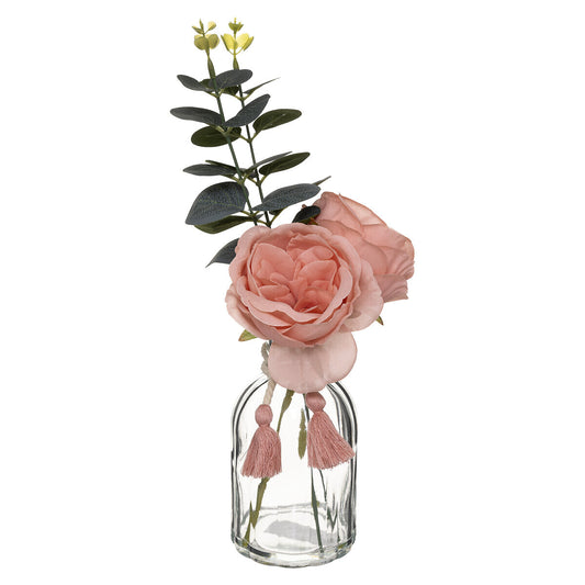 COMPOSITION FLORALE VASE CARMEN H 30 CM