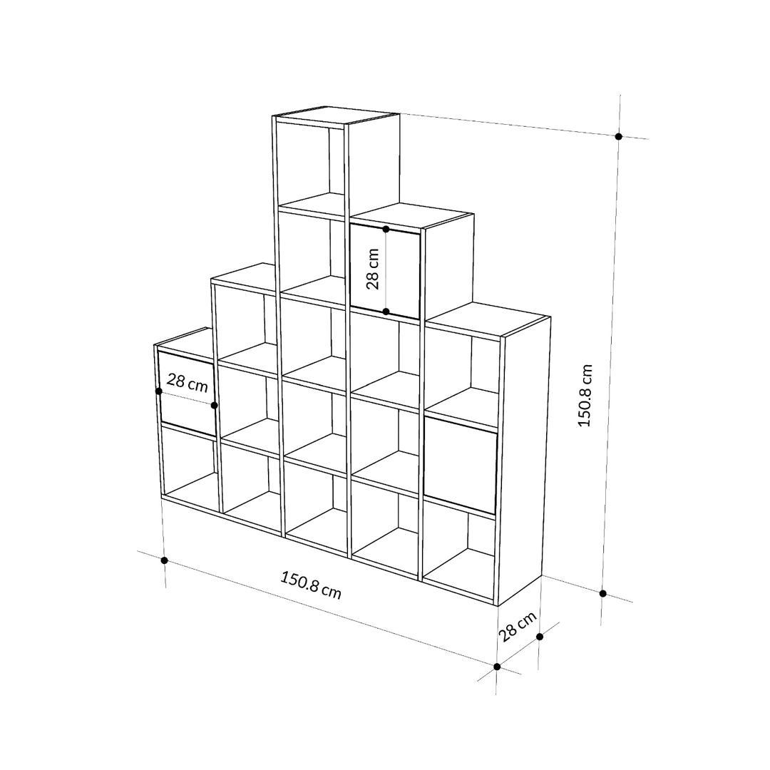 PALEO CORNER BOOKCASE