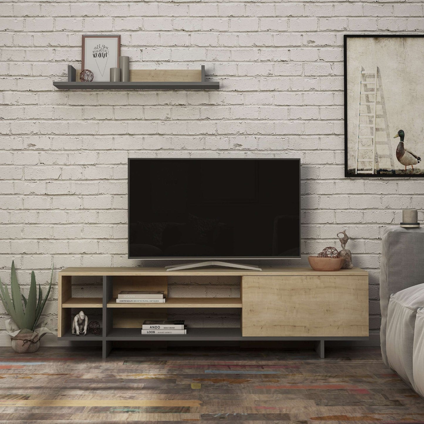 STOCKTON TV UNIT WHITE