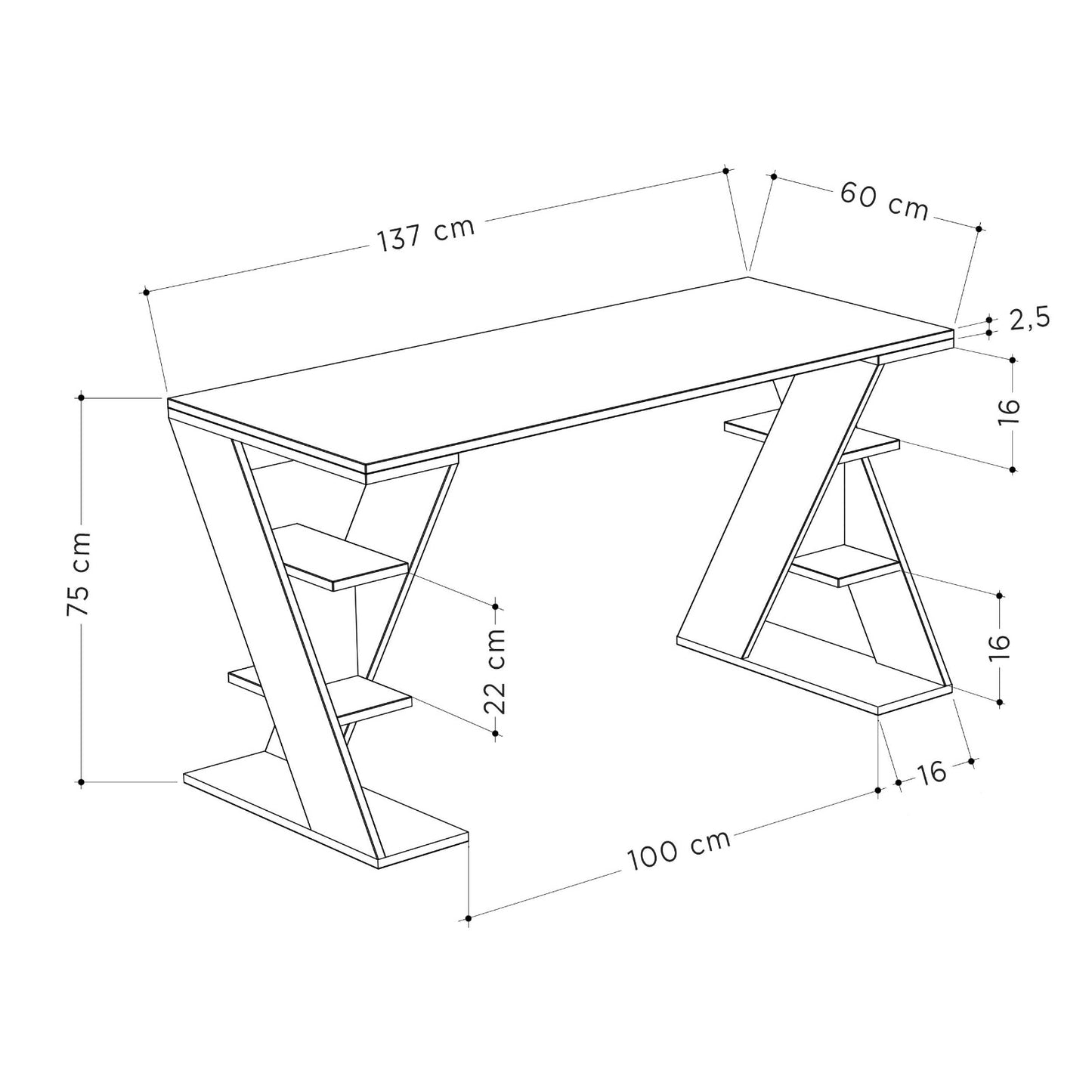 PAPILLON WORKING TABLE