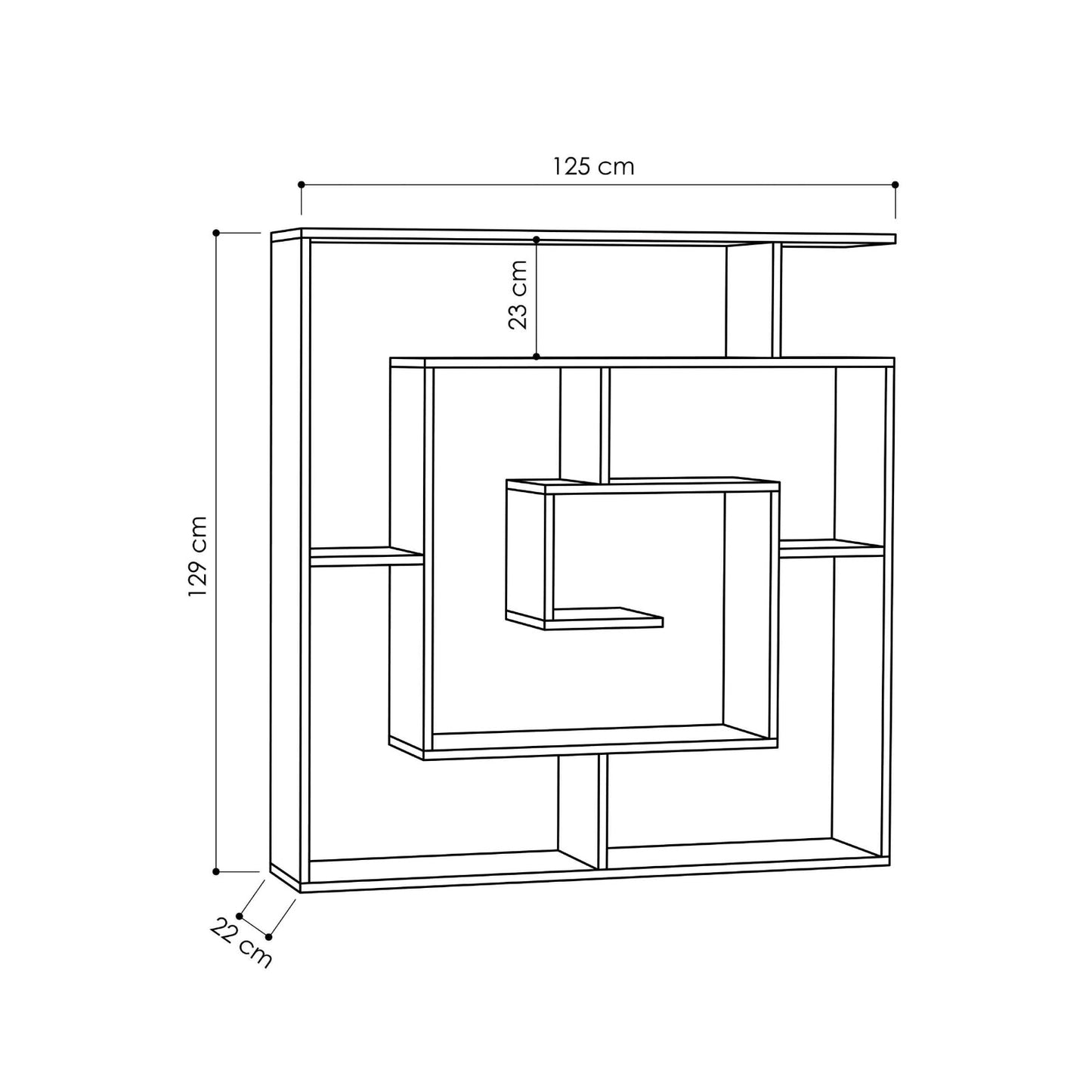LABIRENT BOOKCASE COFFEE
