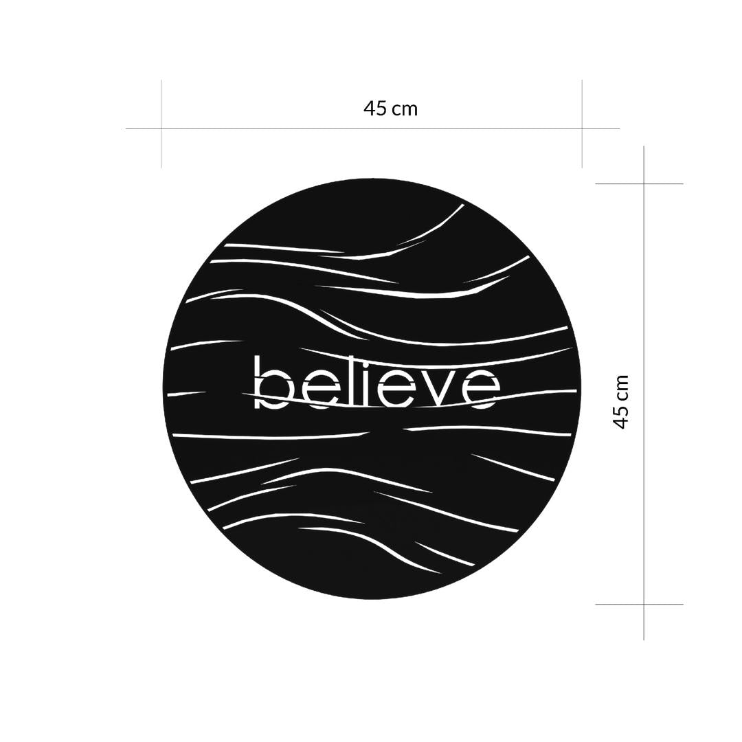 METAL DECORATIVE BELIEVE