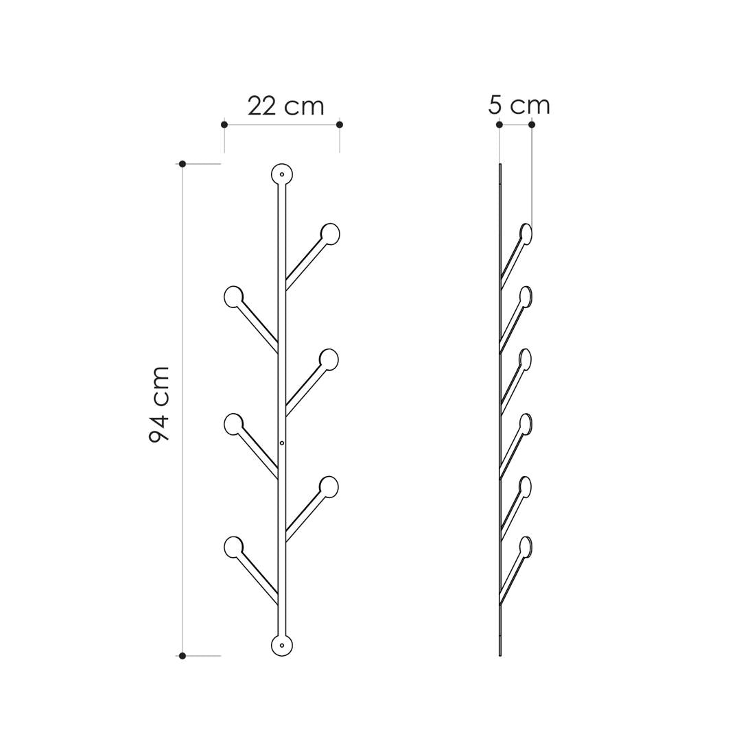 METAL HANGER PONPON BLACK