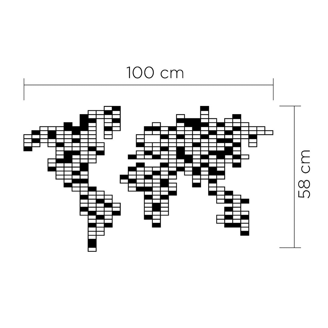METAL WALL ART PIXEL