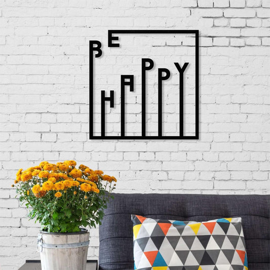 METAL WALL ART NO.16 HAPPY